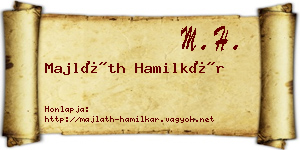 Majláth Hamilkár névjegykártya